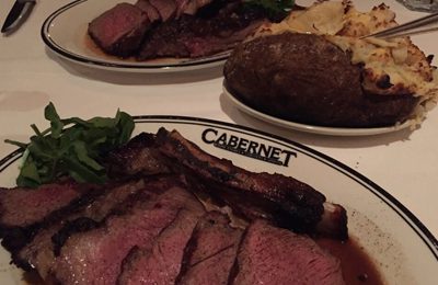 steaks at the Cabernet Restaurant