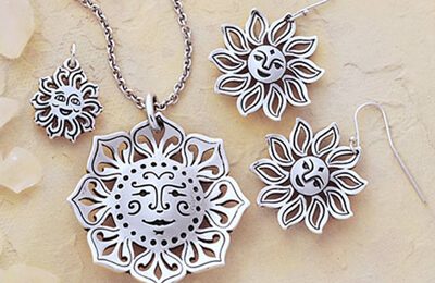 Jewelry shaped like the sun