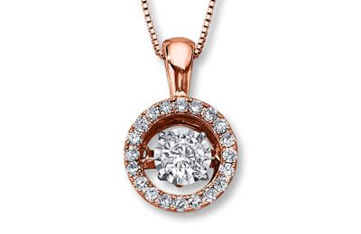 A diamond pendant