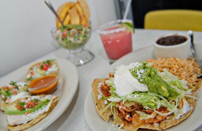 plates of food from Pure Taqueria