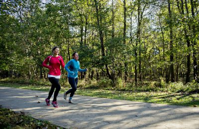 Jogging on the trails