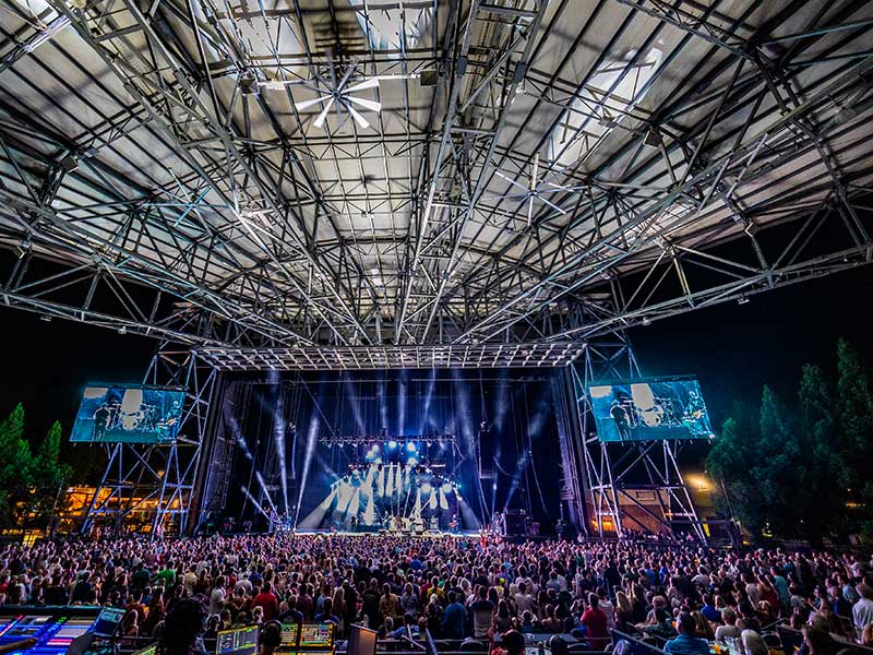 concert at amphitheater