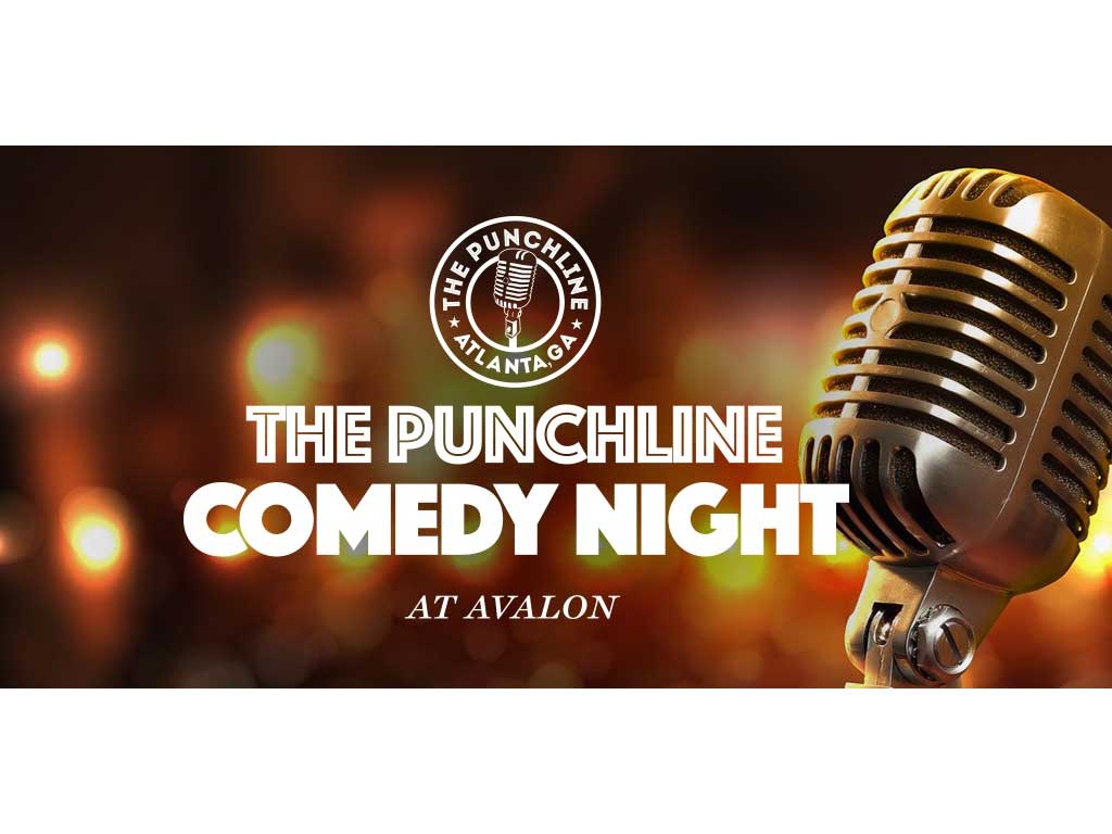 punchline comedy night with microphone