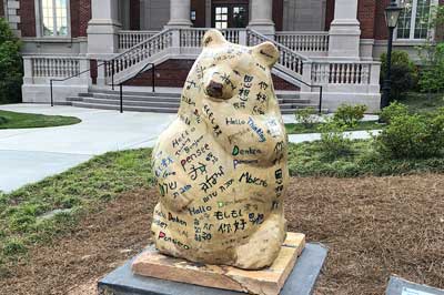 a bear sculpture