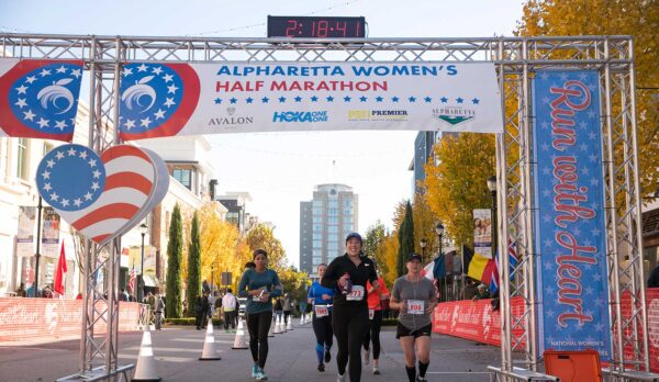 crossing the finish line