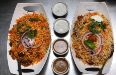 plates of food from Persis Biryani Indian Grill