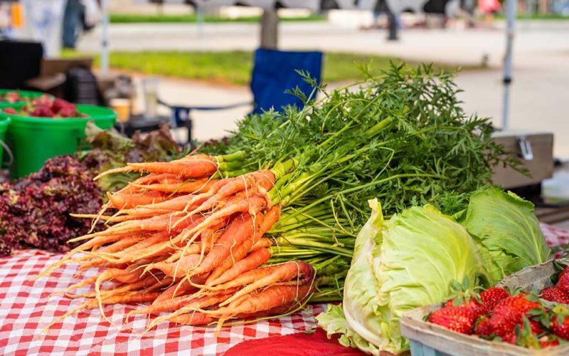 vegetables at alpharetta farmers market