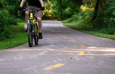 guy riding a bike