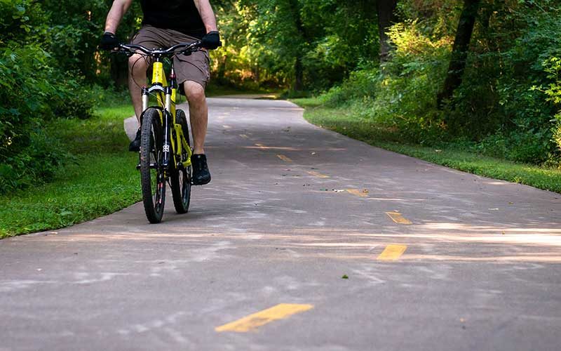 guy riding a bike