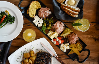 food spread out on a table