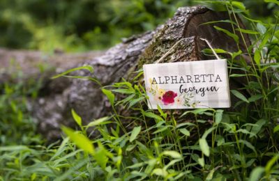 picture of sign in grass