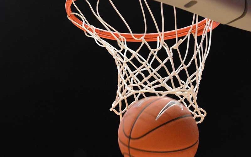 basketball going through net