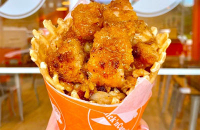 chicken in a cone