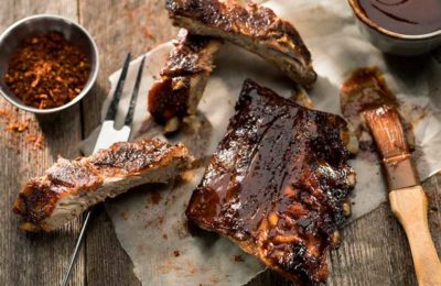 ribs with bbq sauce