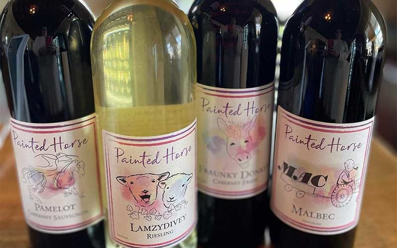 wine bottles