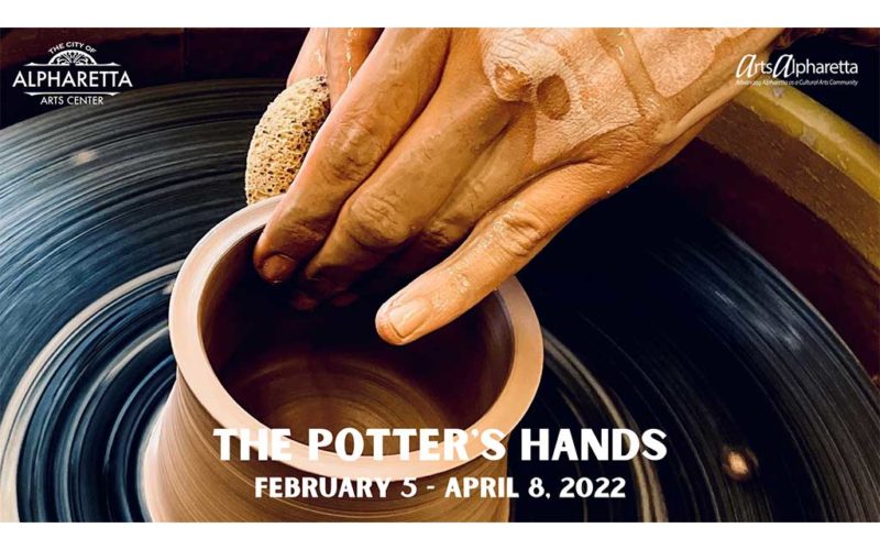 hands on pottery wheel