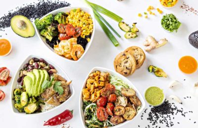food in bowls