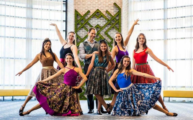 group of dancers dressed up for holidays