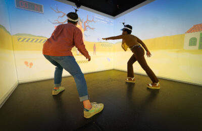 People playing Immersive Gamebox