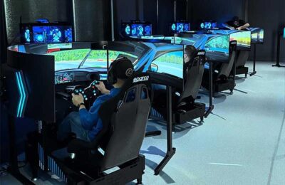 people playing video game
