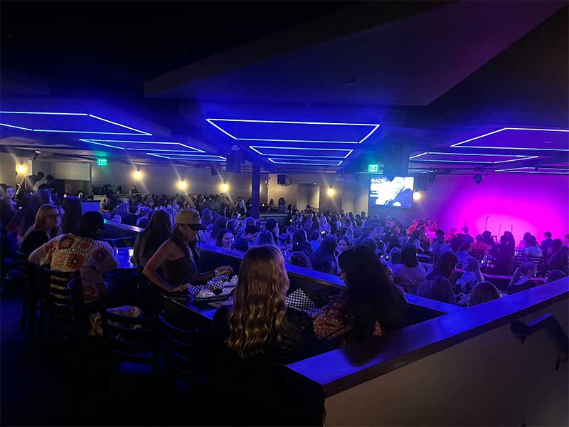 interior of comedy club