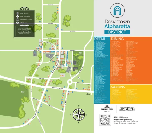Downtown Alpharetta Map
