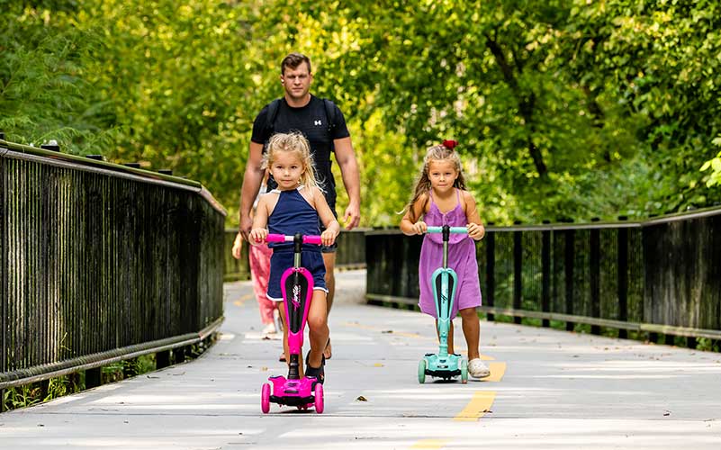 family fun on the greenway