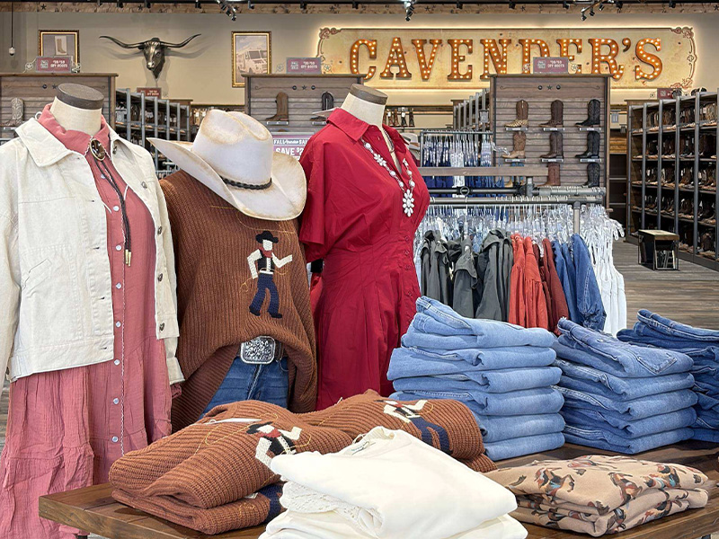 Shopping for western wear.